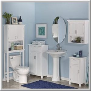 White Bathroom Wall Cabinet