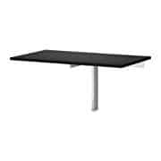 Ikea Wall-mounted drop-leaf table brown-black 34210.52317.610