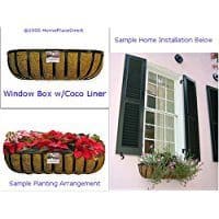 Case of 36in. Window Box or Wall Trough w/Coco Liners