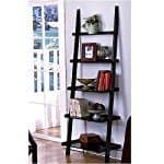 leaning ladder style bookshelf