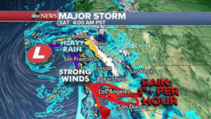 Major storm could bring flash flooding to Southern California