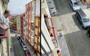 Watch Spanish Man Share a Drink With Isolated Neighbors By Filling Their Glasses From Two Floors Above – Good News Network