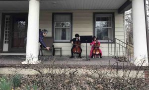 Siblings Filmed Playing Sweet Spontaneous Porch Concert for Elderly Neighbor in Self-Isolation Siblings Filmed Playing Sweet Spontaneous Porch Concert for Elderly Neighbor in Self-Isolation