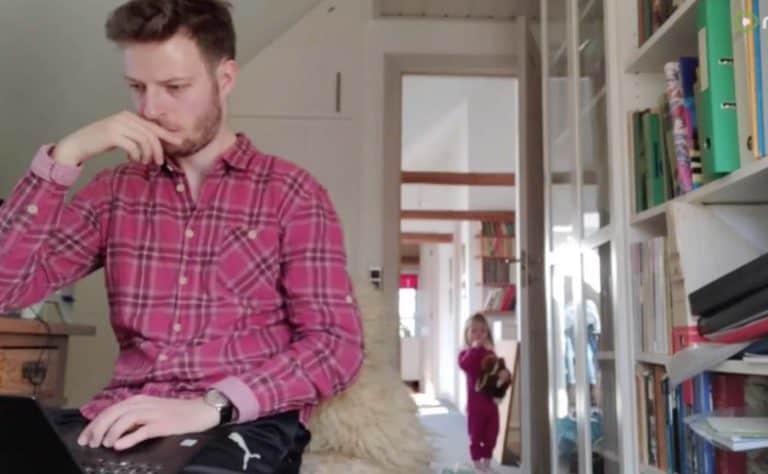 TGIF: Quarantined Dad’s Endearing Video Shows What It’s Like Working From Home With a Toddler