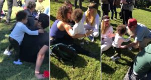 Here’s a #TBT Video of a Toddler Hugging Strangers to Keep You Company During Social Distancing Here’s a #TBT Video of a Toddler Hugging Strangers to Keep You Company During Social Distancing