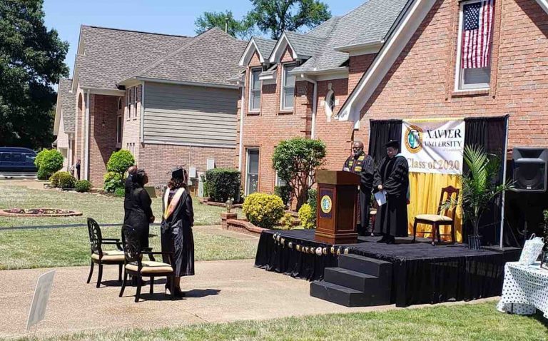 Devoted Dad Surprises Graduating Daughter With Front Yard Ceremony After Hers Was Canceled