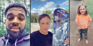 Mikail and Tony Hawke and Cooper Morgan Tik Tok Screenshots
