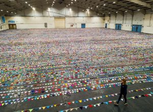 Quarantined Needleworkers Around the World Unite to Create Record-Breaking String of 79,000 Flags