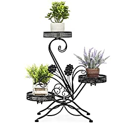 3-Tier Plant Flower Metal Pot Stand