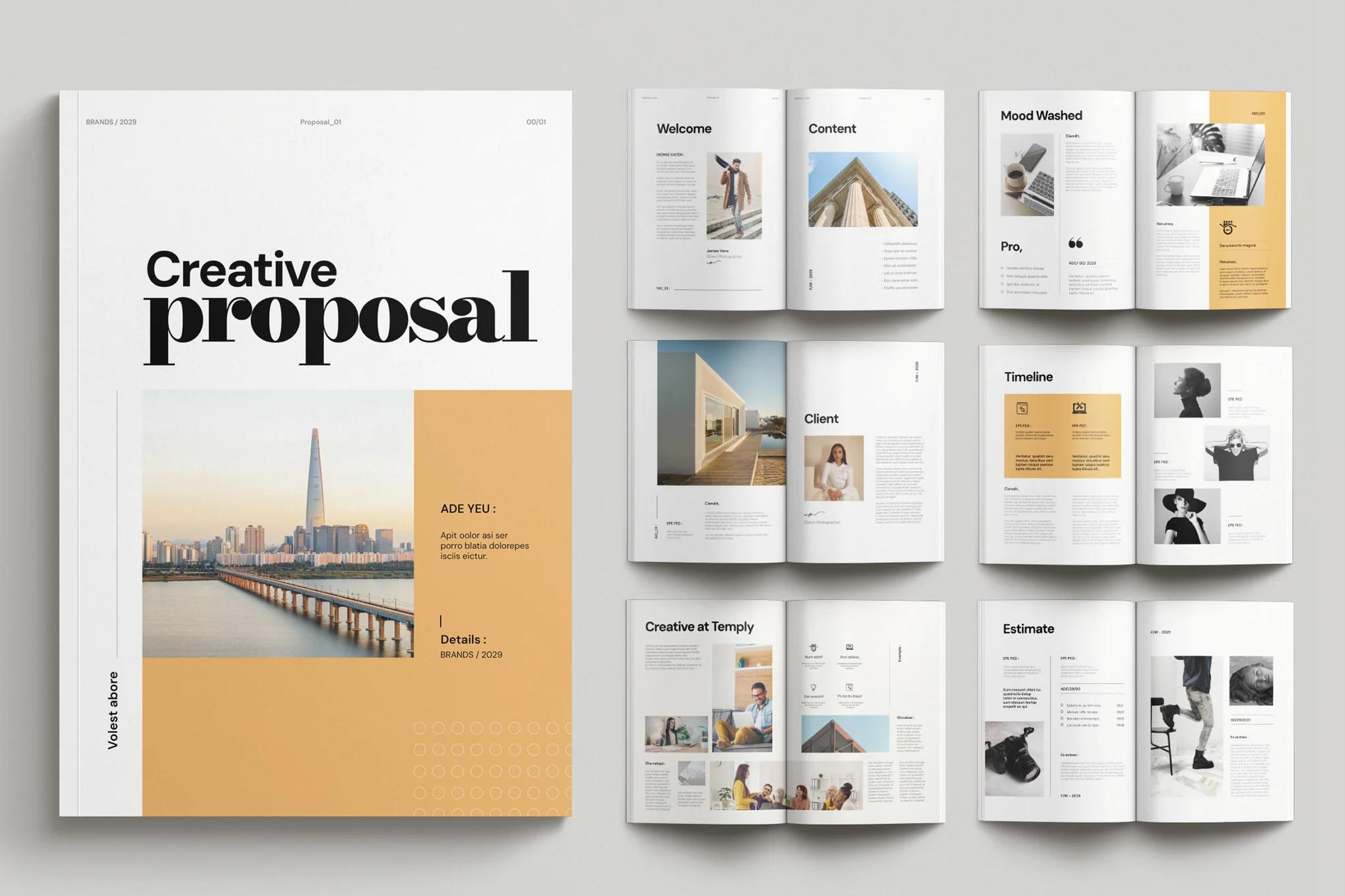 trendy marketing layouts