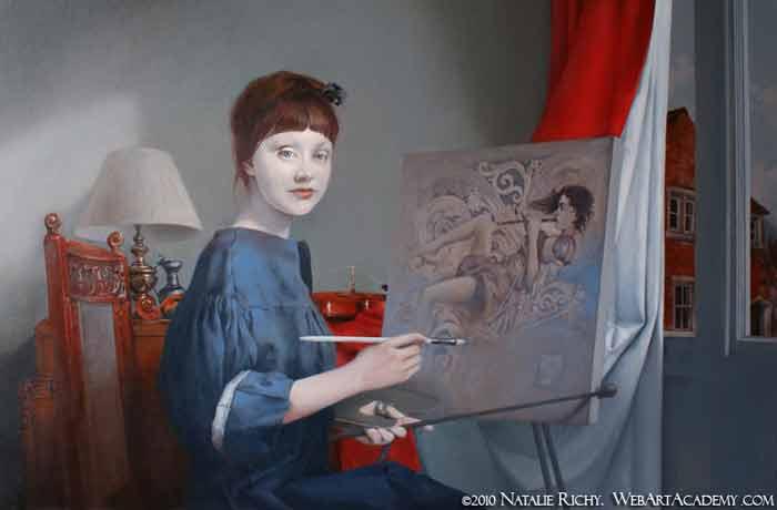 conventional oil painting techniques